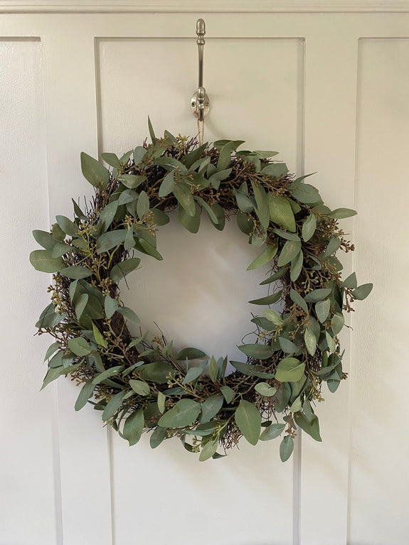 Faux Seeded Eucalyptus Wreath