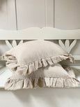 Frilly Linen Cushion