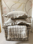 Frilly Linen Cushion