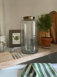 Hammered Glass Jar
