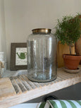 Hammered Glass Jar