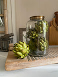 Hammered Glass Jar