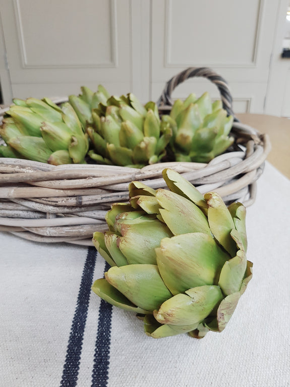 Faux Green Artichoke Head