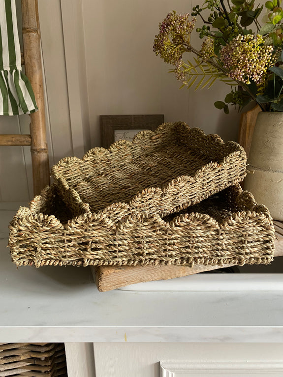 Scalloped edge Tray