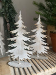 Metal Snowy Tree