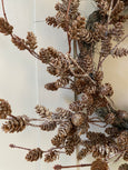 Faux Frosted Pine Cone Wreath