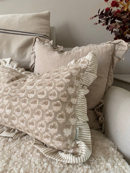 Blockprint Cushion - Flower