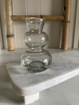 Hammered Glass Bud Vases