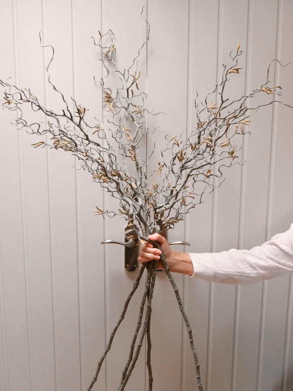 Faux Hazel & Catkin Branch