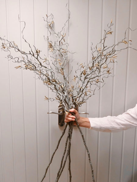 Faux Hazel & Catkin Branch