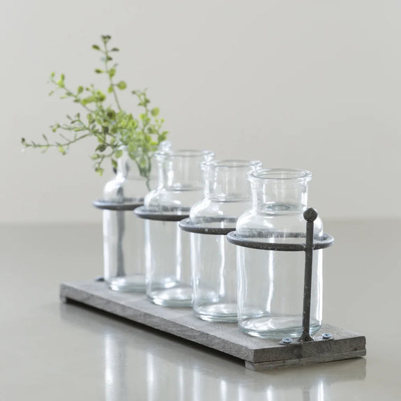 Rack with bottles
