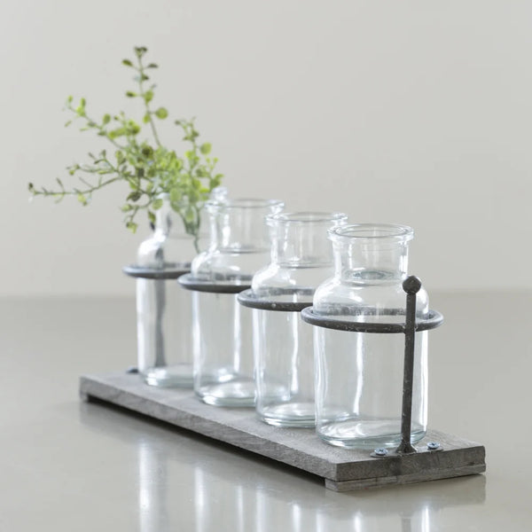 Rack with bottles