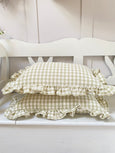 Rectangle Gingham Cushion - Olive