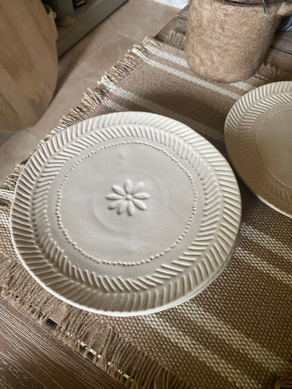 Studio Pottery Herringbone Plate