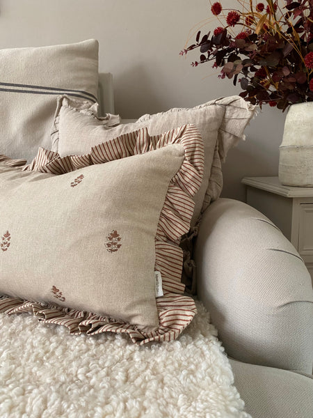 Blockprint Cushion - Sprig