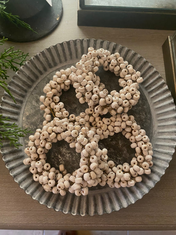 Wooden Beaded Napkin Ring
