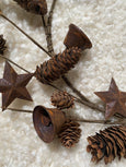 Rusty Pinecone and Bell Wreath