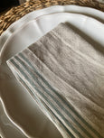 Stripe edge napkin set of 4