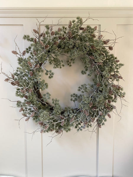 Faux Pine Wreath
