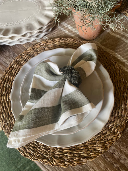 Wide Stripe Napkin - set of 4