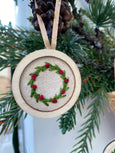 Hand embroidered hanging decoration