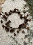 Rusty Pinecone and Bell Wreath