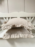 Frilly Linen Cushion
