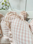 Rectangle Gingham Cushion - Pink