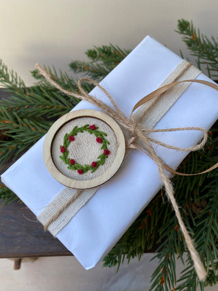 Hand embroidered hanging decoration