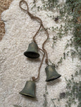 Hanging Verdigris Bells