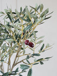 Potted faux Olive Tree