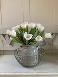 Faux White Tulip