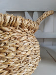 Round Seagrass basket with handles